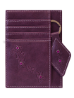 Обложка для автодокументов женская из натуральной кожи ОВ-М Мэри фиолетовый Kniksen