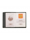 Обложка для автодокументов и паспорта натуральная фактурная кожа ОВ-4 Person черный