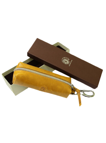 Чехол для ключей из натуральной кожи К-23-А Apache табачно-желтый 