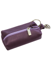 Футляр для ключей из кожи женский С-КМ-1 друид фиолетовый Флауэрс