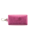 Футляр для ключей женский из кожи С-КМ-1 друид розовый Флауэрс