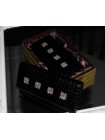 Портмоне кошелек женский кожаный с кристаллами Сваровски ВП-17 black ice Kniksen черный