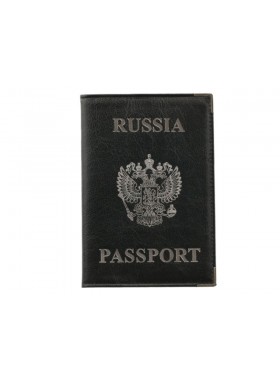 Обложка для паспорта ОП-3 лат. Person черный