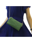 Клатч женский кожаный Мэри друид зеленый СК-1 Kniksen