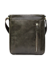 Сумка мужская планшет кожаная дымчато-коричневая СМ-4013-А Apache