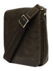 Мужская сумка планшет из кожи дымчато-коричневая СМ-7013 Apache