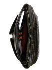 Сумка кожаная мужская через плечо Руслан жатка коричневая