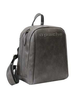 Кожаный городской рюкзак P-9013-A друид серый Apache