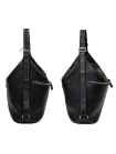 Женская сумка рюкзак трансформер Лада белладонна черная Kniksen
